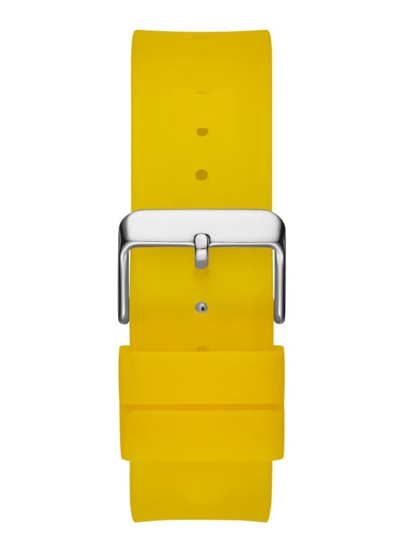 GUESS Phoenix Men’s Analog Quartz Yellow Silicone Band Watch GW0203G6 - 43mm - Image 4